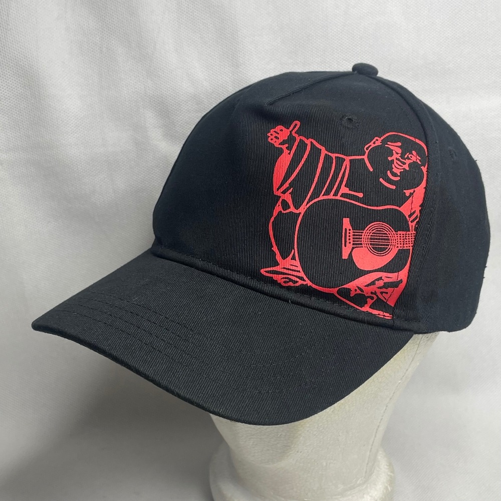 True Religion Brand Jeans Cotton Buddha Dad Cap Floppy Black Baseball Hat